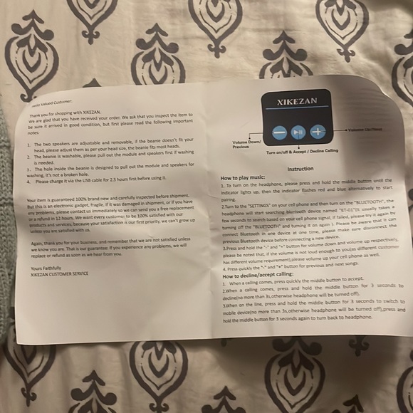 Bluetooth hat - Picture 3 of 3